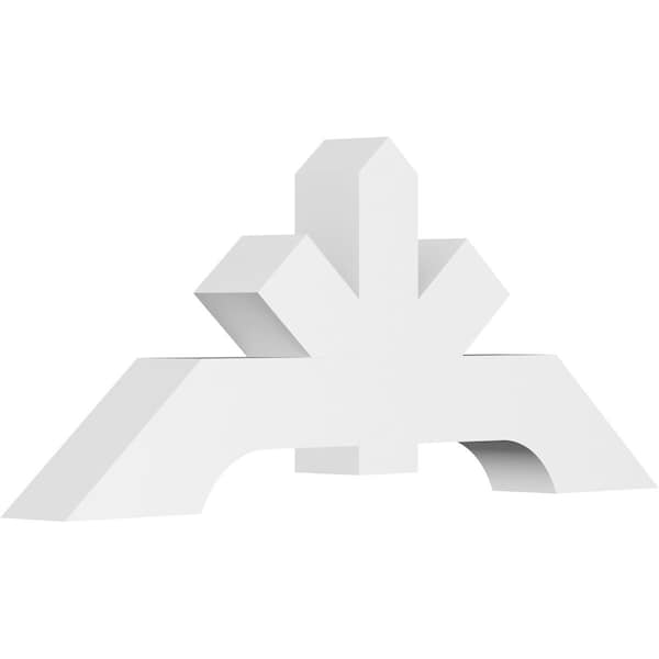 Ekena Millwork Vanguard Architectural Grade PVC Gable Bracket, 60"W x 25"H x 6"D x 6"F, 10/12 Pitch GBP060X25X0606VAN00 - main